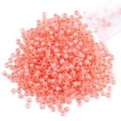 Miyuki Delica Seed Bead 11/0 Color Lined Salmon