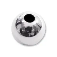Round Bead Lightweight Seamless 2.5mm Sterling Silver (10-Pcs)