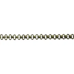 JewelrySupply 2mm Antique Brass Plated Rolo Chain (Priced per Foot)