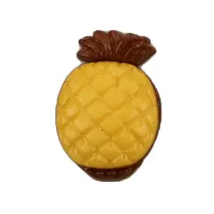Buttons Galore and More Bulk Buttons - Pineapple - 100 Buttons