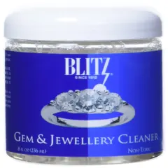 Blitz Gem & Jewelry Cleaner with Basket & Brush - Made in the USA