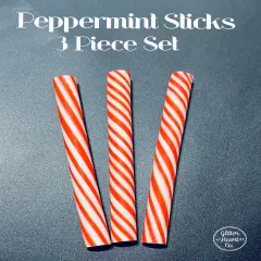 Fake Candy - Peppermint Stick Toppers by Glitter Heart Co.&trade;
