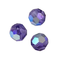 Preciosa Crystal Round Bead 6mm Tanzanite AB (Package of 20)