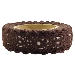 Wrapables Decorative Lace Tape Brown
