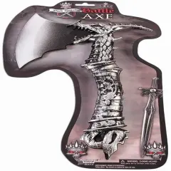 Dark Royalty Dragon Axe Plastic Costume Weapon