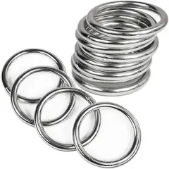 Metal Rings for Macrame Metal Rings for Crafts 2 Inch for Macrame Plant Hangers Dog Collars 10 Pack 5Mm Thick Welded Heavy Duty Metal O Rings 2 in Buckle for Macrame Ring 50Mm O Rings Metal 40Mm, Metal Rings