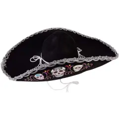 Day of the Dead Deluxe Costume Sombrero