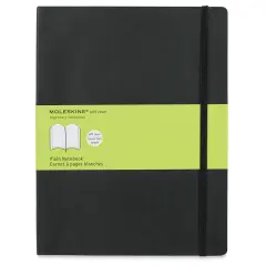 Moleskine Classic Soft Cover Notebook - Black, Blank, 9-3/4" x 7-1/2"