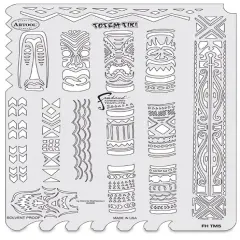 Iwata Artool Freehand Template - Tiki Master Totem Tiki