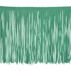 Belagio Chainette Fringe, 6" Wide, Turquoise, 10-Yard Bolt