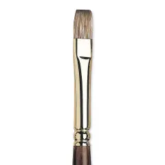 Winsor & Newton Monarch Mongoose Brush - Flat, Long Handle, Size 6