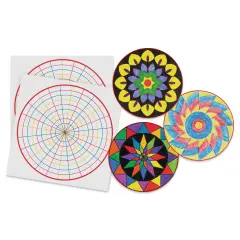 Roylco Make-A-Mandala Paper - 11" x 11", Pkg of 36