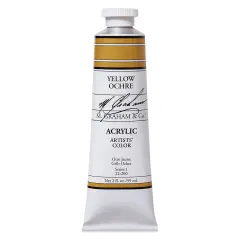 M. Graham Artists' Acrylics - Yellow Ochre, 2 oz tube
