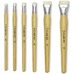 Blick Academic Bristle Brush Set - Bright, Set of 6