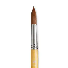 Princeton Snap! Golden Taklon Brush - Round, Short Handle, Size 20