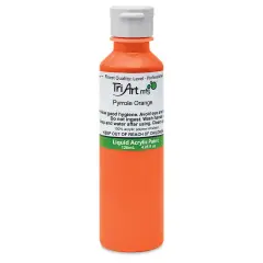 Tri-Art Liquid Artist Acrylics - Pyrrole Orange, 120 ml bottle