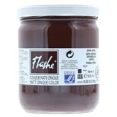 Lefranc & Bourgeois Flashe Vinyl Paint - Sepia Brown, 400 ml jar