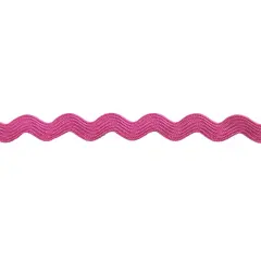 Belagio Small Ric Rac Trim, 0.375" Wide, 25 Yards, Hot Pink