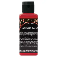 Alpha6 Alphakrylic Acrylic Paint - Vermilion, 5 oz