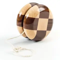 Lehman's Wooden Yo Yo, Traditional Checkered Hard Wood