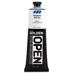 Golden Open Acrylics - Manganese Blue Hue, 5 oz Tube