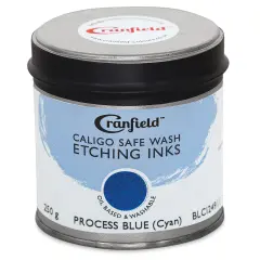Cranfield Caligo Safe Wash Etching Ink - Process Blue (Cyan), 250 g Can