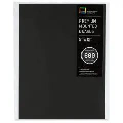 UArt Premium Sanded Pastel Paper Board - 9" x 12", Dark, 600 Grit