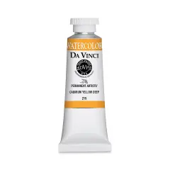 Da Vinci Artists' Permanent Watercolor - Cadmium Yellow Deep, 37 ml tube