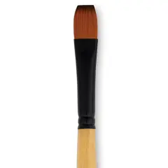 Dynasty Black Gold Brush - Bright, Long Handle, Size 8