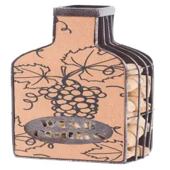 Vintage Metal Bottle Shaped Wine Cork Holder