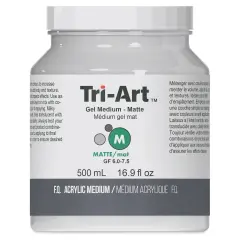 Tri-Art Acrylic Gel Medium - Matte, 500 ml