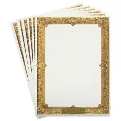 Pacon Art1st Gold Frame Watercolor Paper - 9" x 12", Pkg of 30