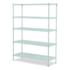 Design Ideas MeshWorks Shelving Units - Sage, 5-Tier