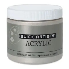 Blick Artists' Acrylic - Iridescent White, 16 oz jar
