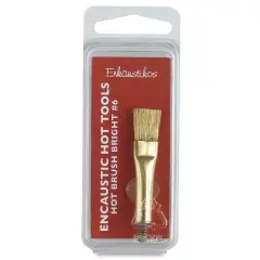 Enkaustikos Hot Brush Attachment - Bright, Size 6