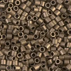 Miyuki Delica Bead 8/0, DBL0322, Matte Metallic Dark Bronze