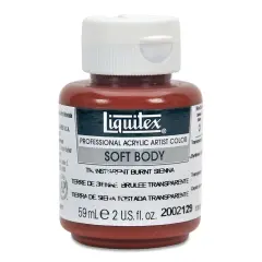 Liquitex Professional Soft Body Acrylic Paint - Transparent Burnt Sienna, 59 ml bottle