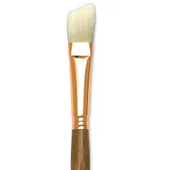 Princeton Best Natural Bristle Brush - Angle Bright, Long Handle, Size 10