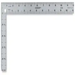 Fairgate Aluminum Mini L-Square - American Standard, 12" x 6"