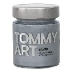 Tommy Art Mineral Paint - Silver (Metallic), 140 ml