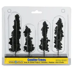 Woodland Scenics Model Scenery - Conifer Trees, 4"-6"