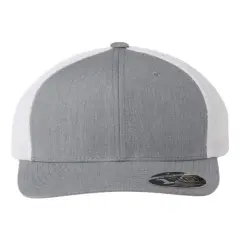 Flexfit&reg; Mesh Back Cap Heather Grey/ White
