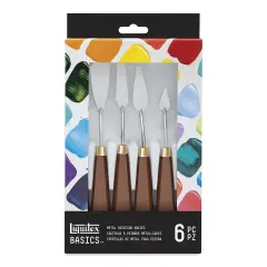 Liquitex Basics Metal Painting Knives - Set of 6