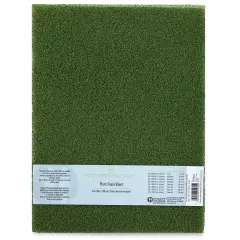 Schulcz Scale Model Plant Foam - Floral Green, Pkg of 2, Medium, 4 mm, 11-3/4" x 15-3/4"