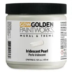 Golden Paintworks Mural and Theme Acrylic Paint - Iridescent Pearl, 16 oz, Jar