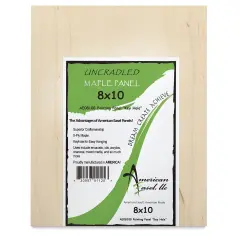 American Easel Maple Panel - 8" x 10", 1/2" Profile, Keyhole