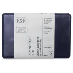 R&F Encaustic Paint Block - Indanthrone Blue, 333 ml, Block
