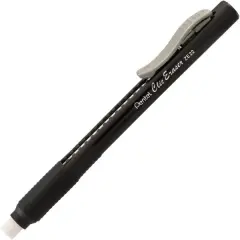 Clic Eraser Grip Retractable Eraser with Grip, Black Barrel