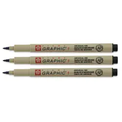 Sakura Pigma Graphic Pens - Set of 3, 1 mm