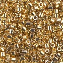 Miyuki Delica Bead 8/0, DBL0031, 24kt Gold Plated